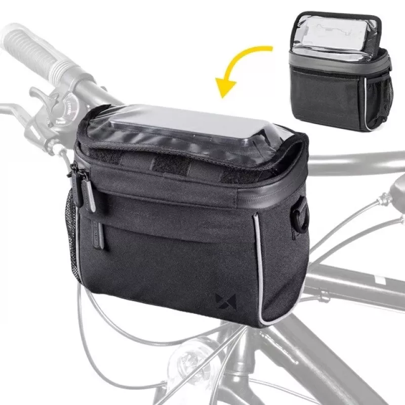Priekšējā velosipēda soma Triton WBHBB-01 — 4 L, poliesters/EVA/TPU, 205×125×185 mm