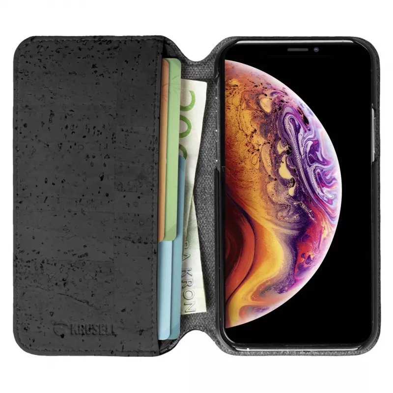 Folio Case Krusell Birka iPhone 11 Pro Max 16.5 cm Melns