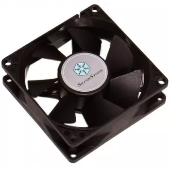 Ventilators Silverstone FN81 datora korpusam, melns
