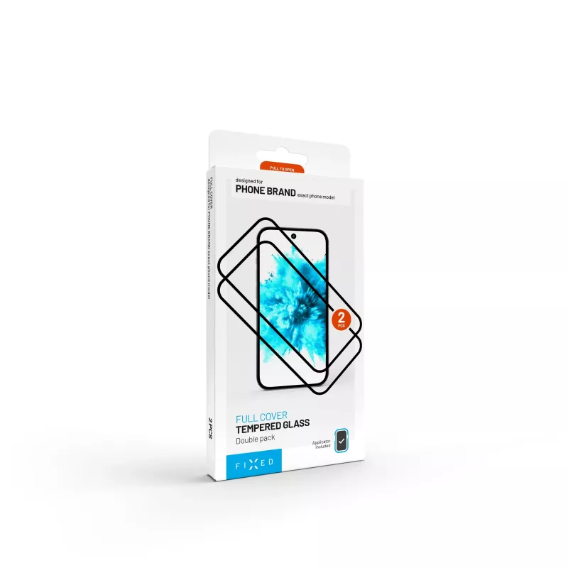 Rūdīta stikla ekrāna aizsargplēve FIXED Full Cover 2.5D Samsung Galaxy S26 Ultra, 2 gab., melna