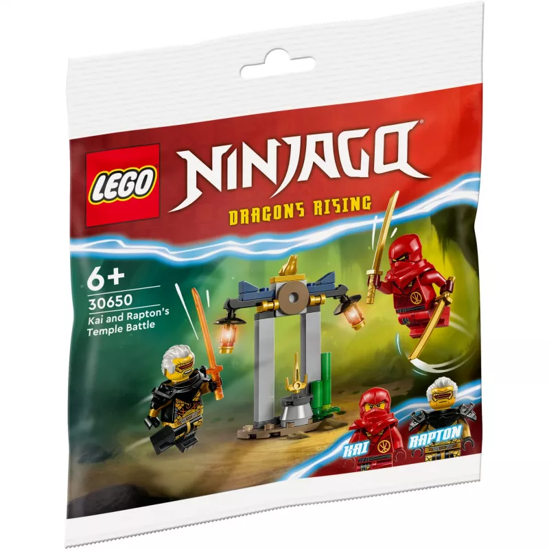 30650 Ninjago Kais and Raptons Duell im Tempel, konstruēšanas rotaļlieta polimaisā