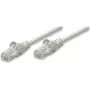 Intellinet tīkla komutācijas kabelis, Cat5e, 1,5 m, pelēks, CCA, U/UTP, PVC, RJ45, zeltīti kontakti, bez aizķeršanās, ar aizsarguzmavu, mūža garantija
