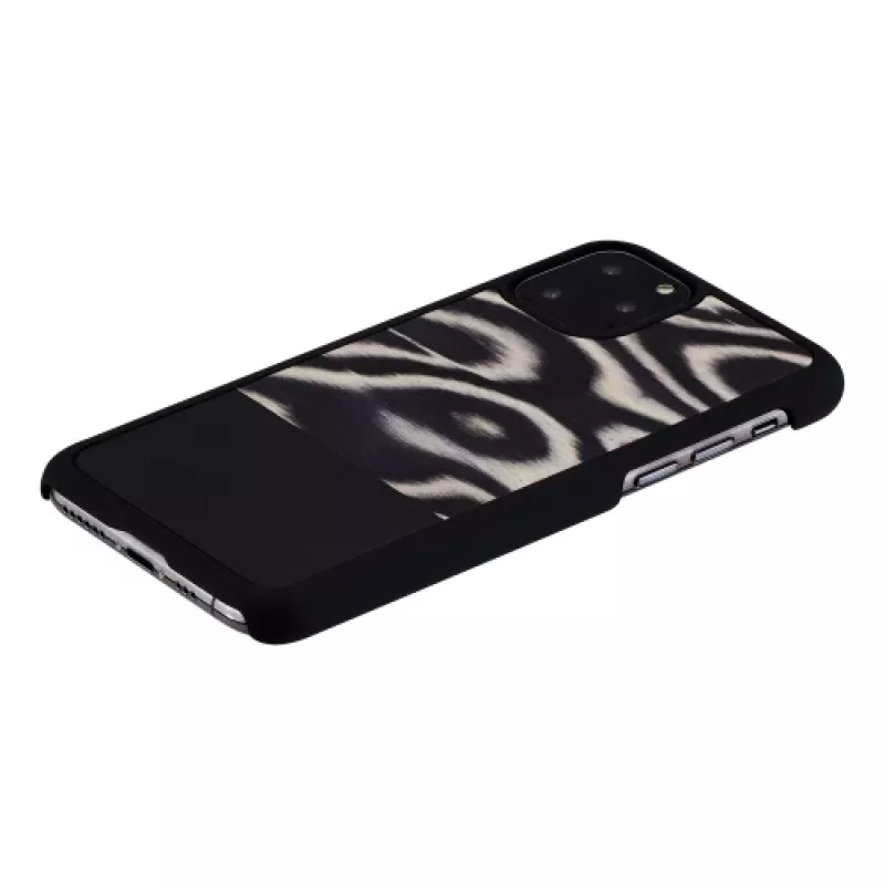Viedtālruņa maciņš man and wood iPhone 11 Pro — leoparda melna aizsargapvalks