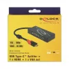 USB grafikas adapteris DeLOCK 87730 3840 x 2160 pikseļi Melns