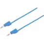 VOLTCRAFT Test Lead [4 mm kontaktdakša - 4 mm kontaktdakša] 0,75 m zils MSB-300 (MSB-300-0.75-BL)