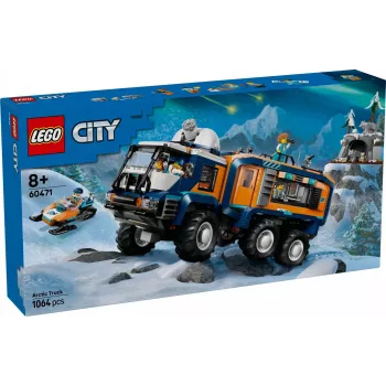LEGO City Arctic Explorer Truck 60471 — 1064 gabalu rotaļu komplekts ar 4 minifigūrām, mobilo laboratoriju, vecumam 8+