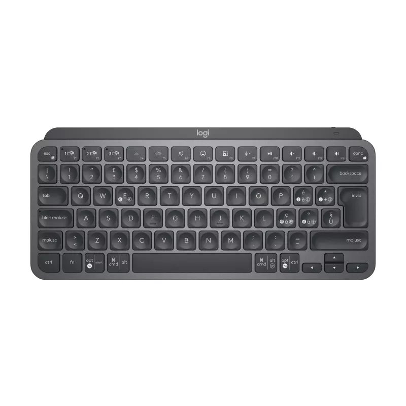 Logitech MX Keys Mini for Business - tastatūra - ar fona apgaismojumu - bezvadu - Bluetooth LE - QWERTY - itāļu - grafīta
