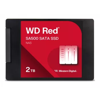 SSD disks Western Digital Red SA500 2TB 2.5 collas SATA III, 3D NAND, NAS