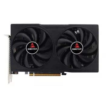 Grafikas karte BIOSTAR Radeon RX 7600 OC — Radeon RX 7600, 8 GB GDDR6, 128 bitu, PCIe 4.0, divu ventilatoru dzesēšana