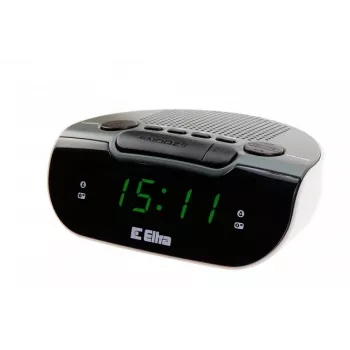 Radio Cu Ceas/alarma LED, Eltra, 127x53x98 Mm, Gri/balta