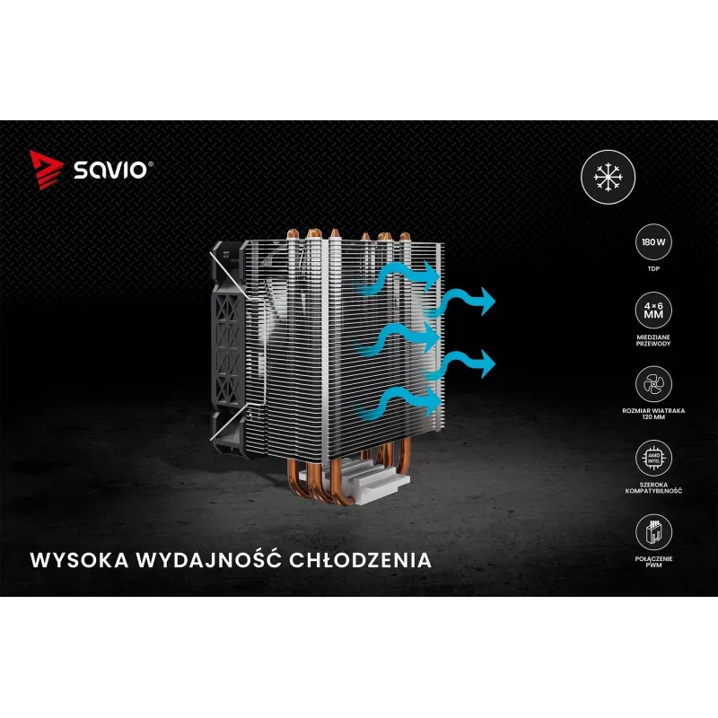 SAVIO VORTEX X2 CPU dzesētājs