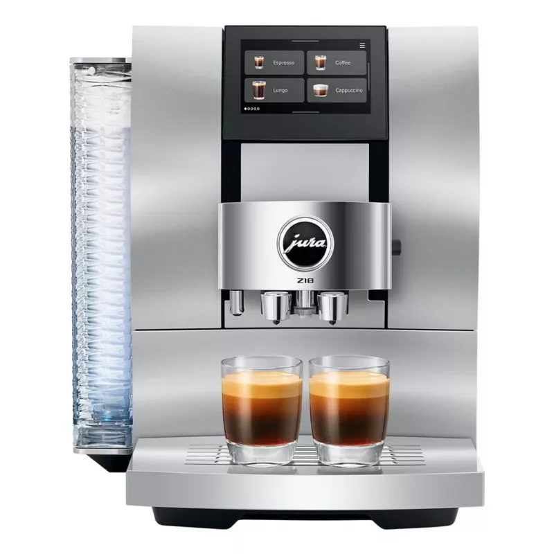Pilnībā automātisks espresso automāts JURA Z10 (EB) — 2,4 L ūdens tvertne, iebūvēta dzirnaviņas, 1450 W, alumīnijs/balts