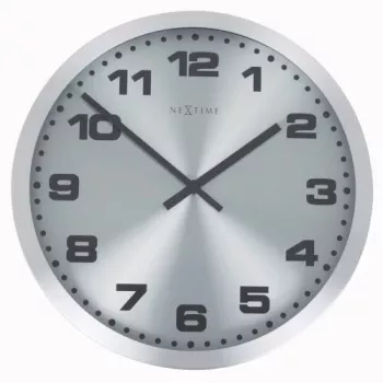 NeXtime pulkstenis 2906zw Mercure, Ø25 cm, sienas, sudrabs
