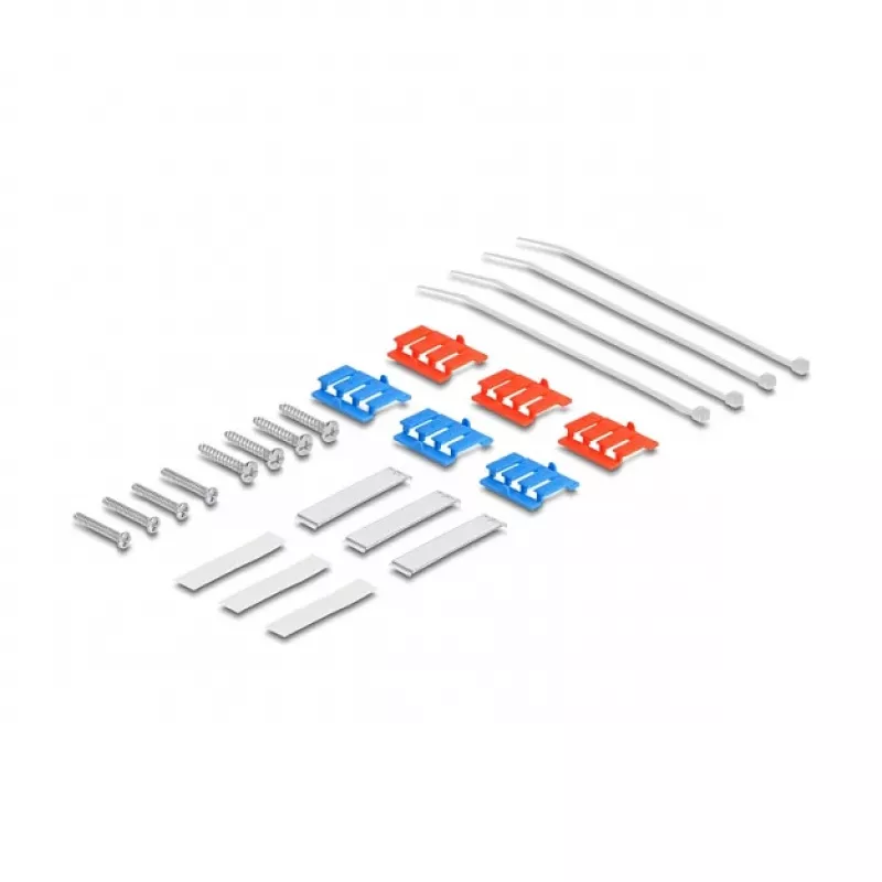 DeLOCK 67052 Keystone virsmas montāžas kārba optisko šķiedru moduļiem, 6 pieslēgvietas, balta