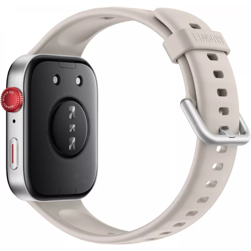 Huawei Watch Fit 3 - Alumīnija sakausējums - Viedpulkstenis ar siksniņu - Āda - Balts - Plaukstas locītavas izmērs: 120-190 mm - Displejs 4.6 cm (1.82) - Bluetooth