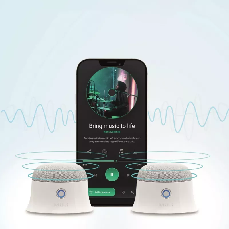 Pārnēsājams skaļrunis Ultron Mag Soundmate, balts