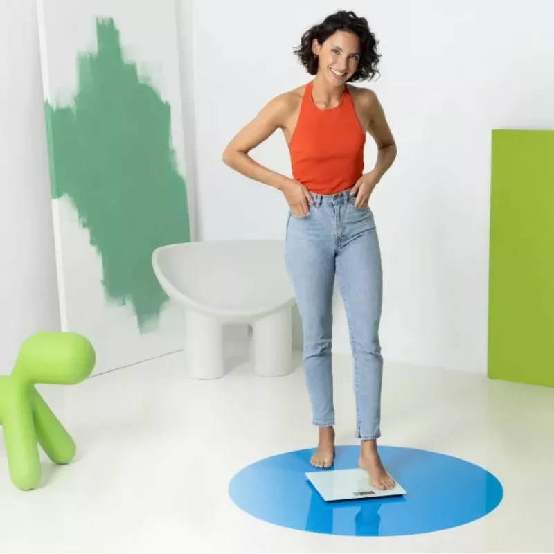Ecomed by Medisana PS-72E personālie svari - 150 kg, stikla platforma, balta