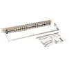 Tripp N254-048-SH-6A 48 porti 1 HE statīva montāžas ekranēts Cat6a STP caurvada sadales panelis - RJ45 Ethernet - TAA - 10 Gigabit Ethernet - RJ-45 - Cat6a - Sudrabs - Balts - Rackeinb