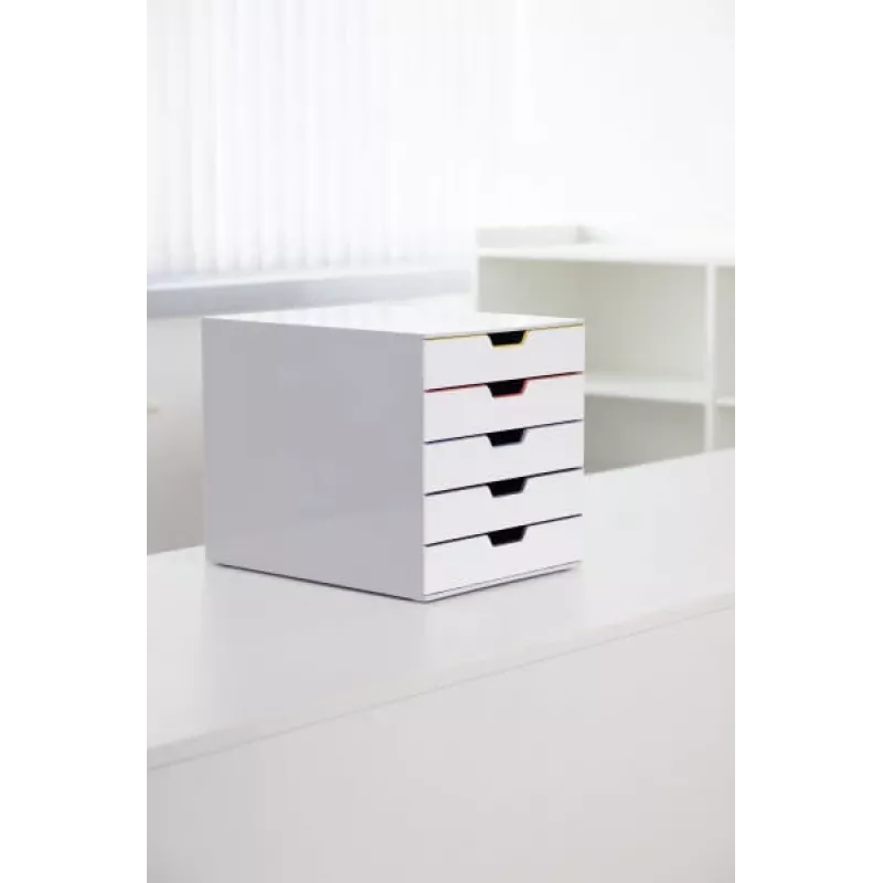 Dokumentu glabāšanas kaste Durable VARICOLOR Mix 5 Plastmasa Daudzkrāsains Balts 762527