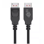 DisplayPort kabelis 2m melns M/M v 2.1