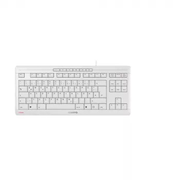 CHERRY STREAM TKL tastatūra, universāla, USB, QWERTZ, vācu, balta