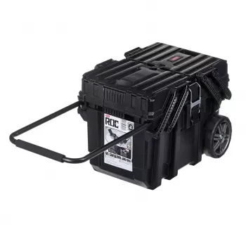 Toolbox KETER CANTILEVER Job Box (17203037/238270) uz riteņiem, melns