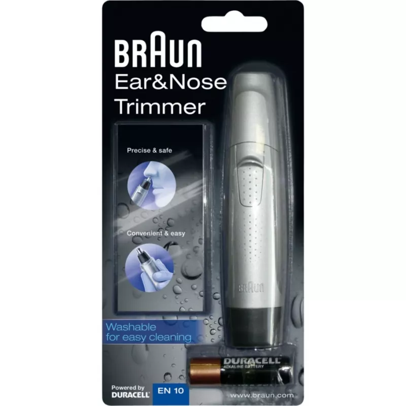 Braun Exact Series EN 10 precīzijas trimmeris, melns, sudrabains