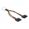 Strāvas kabelis SATA HDD 2x DeLOCK 60102 0,112 m