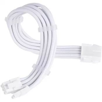 Barošanas avota pagarinātāja kabelis SILVERSTONE PCIe 8‑pin SST-PP07E-PCI8W-V2 30 cm balts