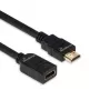 HDMI pagarinātāja kabelis MediaRange MRCS256, HDMI 2.0, 18 Gbit/s, ARC, HDMI Type A spraudnis uz sievišķo, 2 m, melns