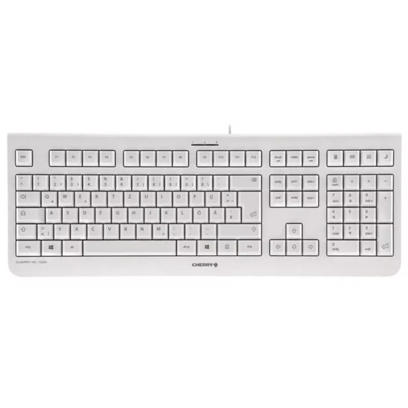 CHERRY KC 1000 tastatūra mājām USB Šveices pelēka