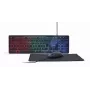 Vadu pilna izmēra tastatūra ar peli Gembird KBS-UML-01 — USB, QWERTY US, 104 taustiņi, melna