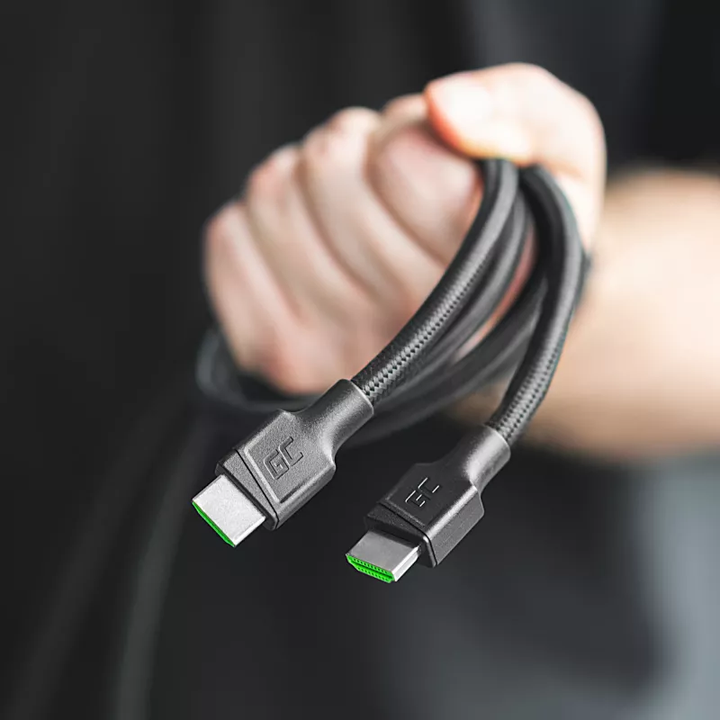 Green Cell HDGC02 HDMI kabelis 3 m HDMI Type A (Standard) Melns (HDGC02)