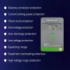 Qoltec, saules MPPT lādēšanas kontrolieris ar temperatūras sensoru 20A 12V/24V Displejs LCD 2 X USB