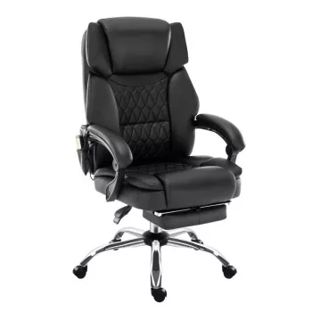 Ergonomisks biroja grozāmais krēsls mark adler MA-BOSS 6.0 ar organiskās ādas sēdekli, regulējamu augstumu 47–55 cm, jostasvietas balstu un Tilt Dual mehānismu