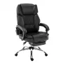 Ergonomisks biroja grozāmais krēsls mark adler MA-BOSS 6.0 ar organiskās ādas sēdekli, regulējamu augstumu 47–55 cm, jostasvietas balstu un Tilt Dual mehānismu