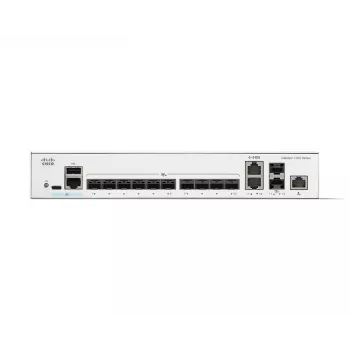 Tīkla komutators Cisco Catalyst C1300-12XS pārvaldāms L2/L3, 12 x 10 Gb SFP+, 240 Gbit/s, 16 tūkst. MAC, montāža statnē, pelēks