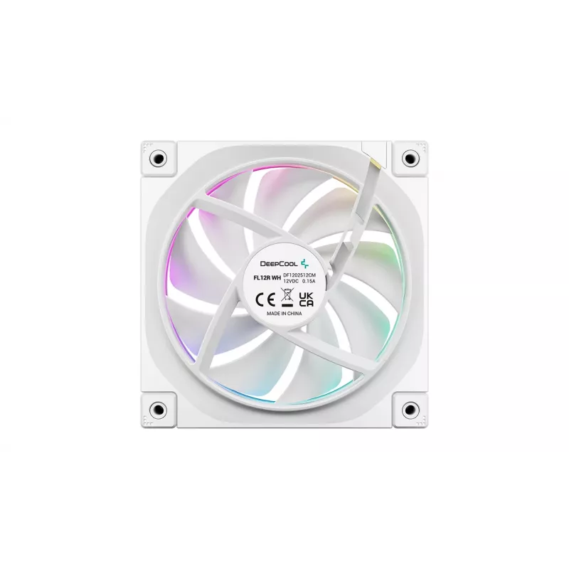 DeepCool FL12R WH ARGB 120mm korpusa ventilatori 3 komplektā
