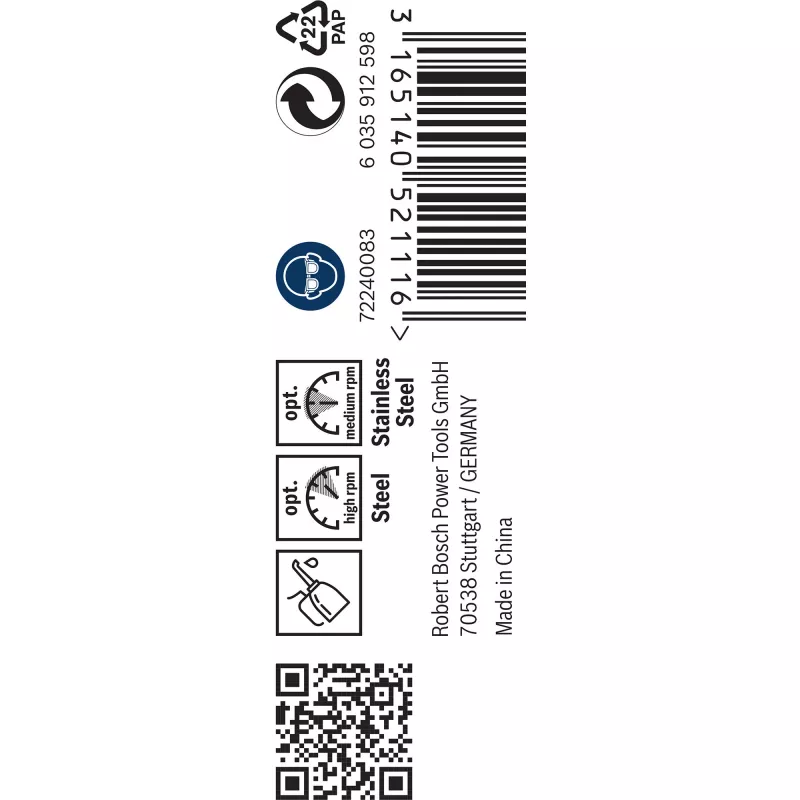Vīturbjis Bosch HSS-Co DIN 338 3 mm