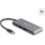DeLOCK 4 portu USB Type-C centrmezgls, 2 x USB Type-A, 2 x USB Type-C, 10 Gbps