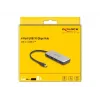 DeLOCK 64261 USB 3.2 Gen 1 Type-C centrmezgls 10000 Mbit/s Melns Pelēks