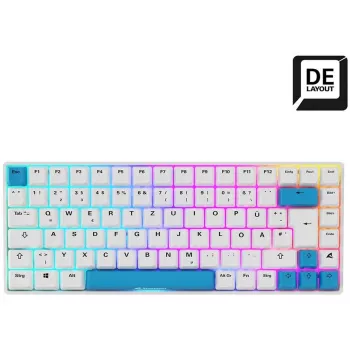 Sharkoon SKILLER SGK50 S3 PBT tastatūra Gaming USB QWERTZ vācu, balta