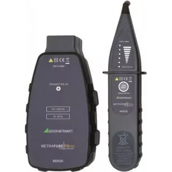 Gossen Metrawatt drošinātāju un miniatūro automātslēdžu detektors, CAT III 250 V (M660C)