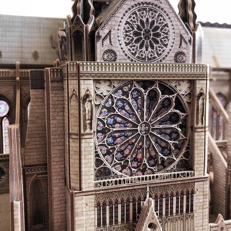 3D Puzzle CubicFun Notre Dame, 293 daļas, katedrāles mēroga modelis