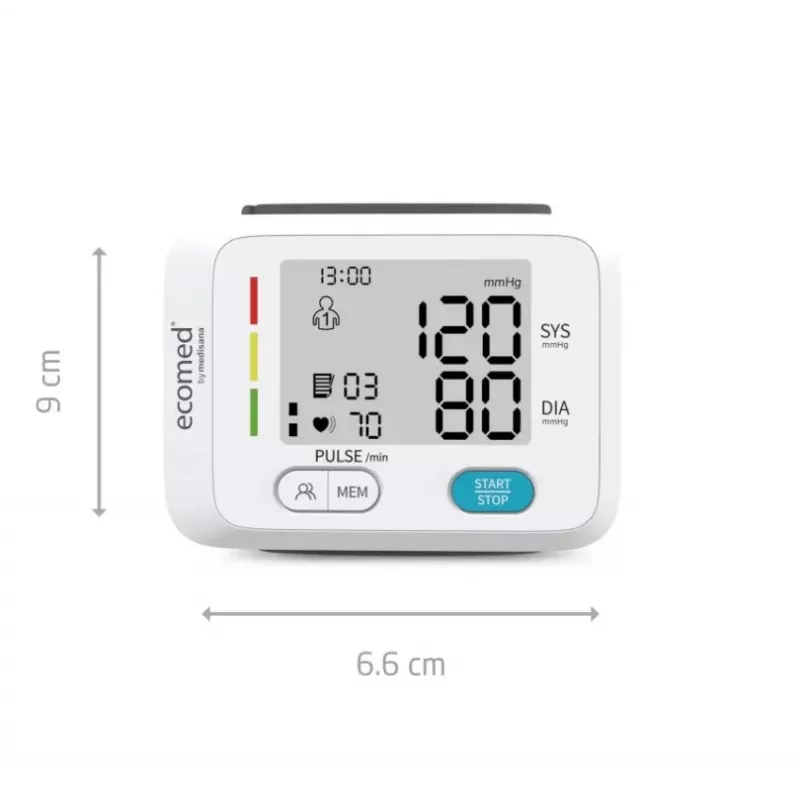 Ecomed BW-83E augšdelma automātiskais asinsspiediena mērītājs 2 lietotājiem