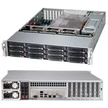 Server Case Supermicro 826BAC4-R920LPB Rack Melns