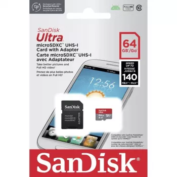 Zibatmiņas karte SANDISK SDSQUAB-064G-GN6TA 64 GB