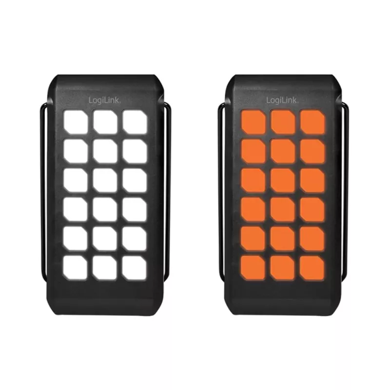 Logilink - Saules enerģijas banka - lukturis - Li-Pol - 10000 mAh - 18 W - 3 A - PD 2.0, QC 3.0, Īpaši ātra uzlāde - 2 izejas porti (USB Type A, 24 kontaktu USB-C) - ar kabeli: USB (PA027
