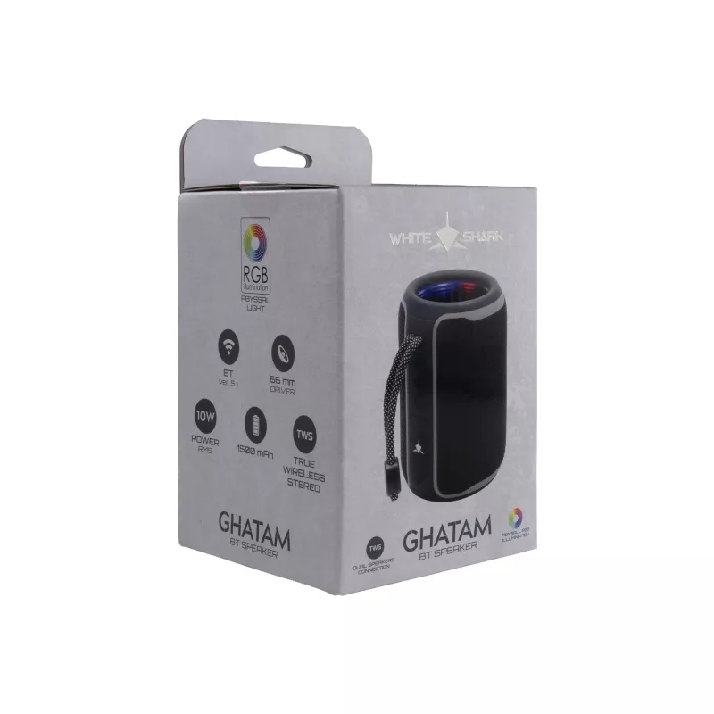 White Shark GBT-3007 Ghatam Melns/Pelēks