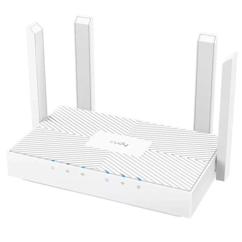 Router Cudy WR1300E Divjoslu Wi‑Fi 5 (802.11ac), 1167 Mbps, 4 ārējās antenas, Gigabit Ethernet